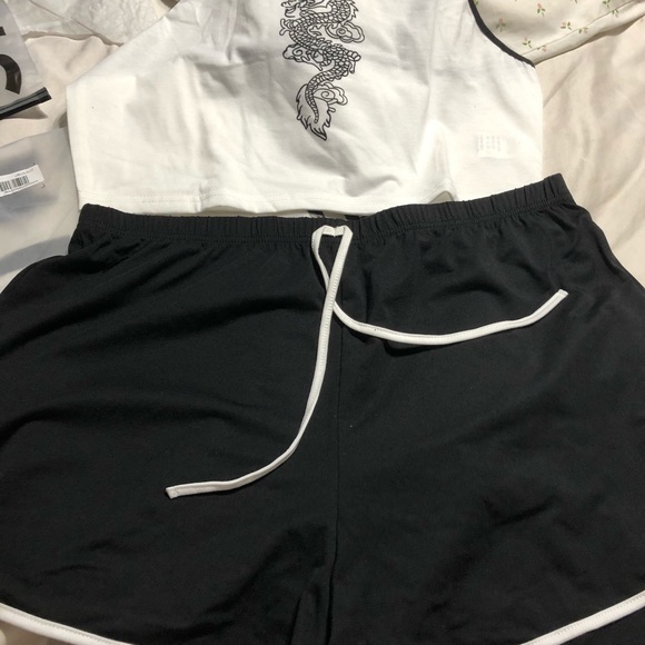 Dragon Cami Top & Tie Front Short Set - Picture 5 of 6